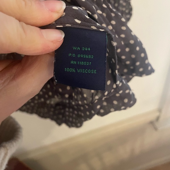 Boden Polka dot Gray Blouse - Picture 3 of 4